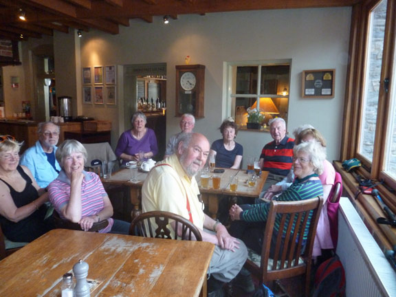 13.Church Stretton April 2014
A well earned and lubricated rest. Photo: Alan Edwards.
Keywords: Apr14 holiday Ian Spencer
