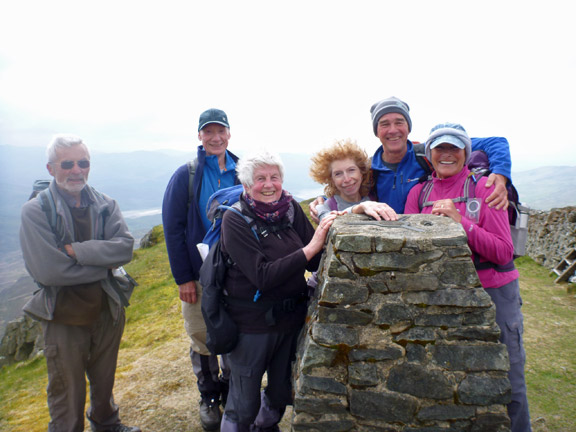 3.Diffwys, Y Llethr & Rhinog Fach
27/04/14. The summit of Diffwys. A bit too cold for coffee up here.
Keywords: Apr14 Sunday Hugh Evans