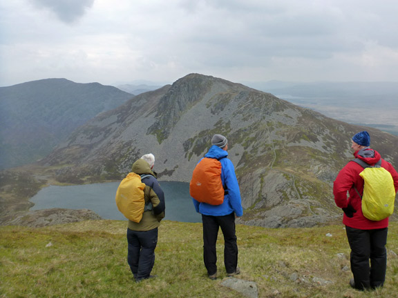 5.Diffwys, Y Llethr & Rhinog Fach
27/04/14. Just one more peak. Rhinog Fach with Rhinog Fawr behind it.
Keywords: Apr14 Sunday Hugh Evans