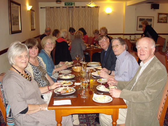 6.Winter Dinner
16/1/14.  A good meal was had by all. Photo: Ann White.
Keywords: Jan13 Thursday Dafydd Williams