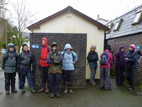 2.Dolgellau
5/1/14. Just 2.2 miles out, next to Penmaenpool Bridge a welcome comfort stop.
Keywords: Jan14 Sunday Ian Spencer