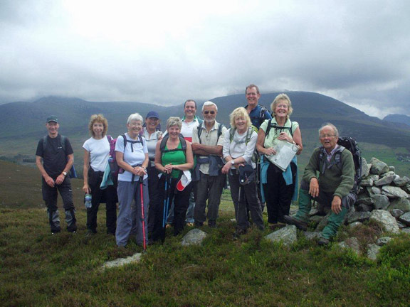 6.Llanberis Circular
25/5/14. On top of Moel Rhiwen. Photo: Dafydd Williams.
Keywords: May14 Sunday Kath Spencer