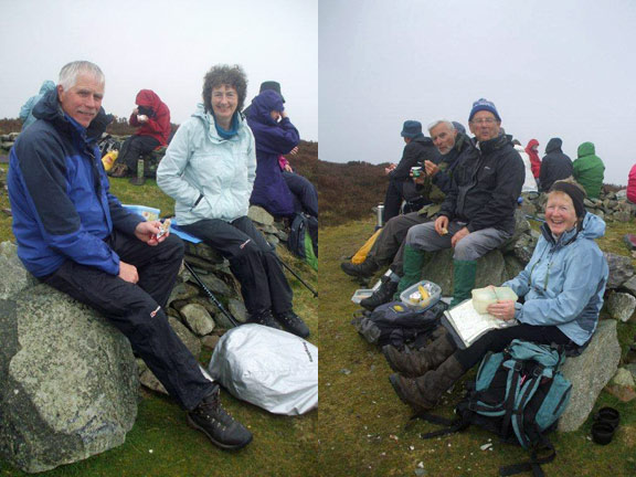 2.Penygroes Circular 
3/4/14. Lunchtime at the top. Photo: Dafydd Williams.
Keywords: Apr14 Thursday Kath Mair