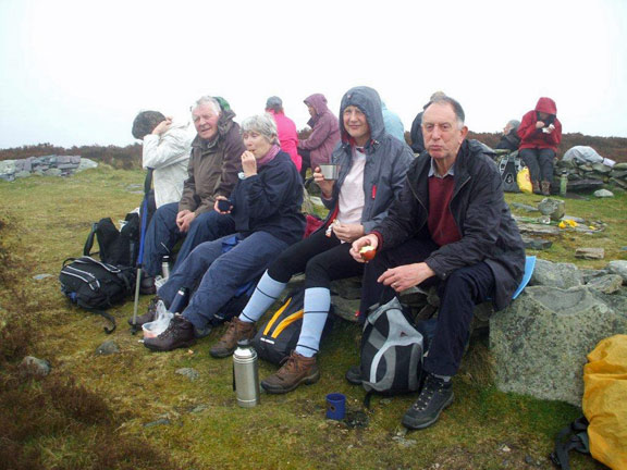 3.Penygroes Circular 
3/4/14. Lunchtime at the top. Photo: Dafydd Williams.
Keywords: Apr14 Thursday Kath Mair