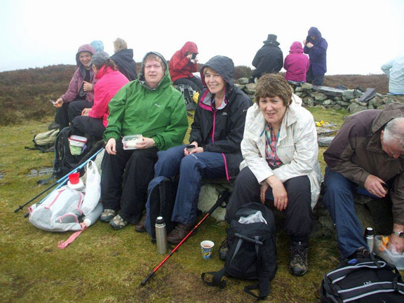 4.Penygroes Circular 
3/4/14. Lunchtime at the top. Photo: Dafydd Williams.
Keywords: Apr14 Thursday Kath Mair
