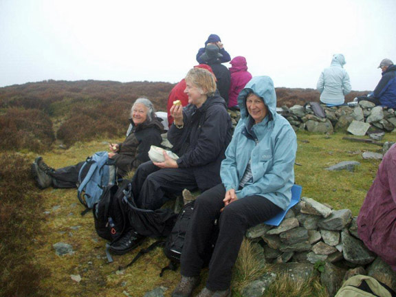 5.Penygroes Circular 
3/4/14. Lunchtime at the top. Photo: Dafydd Williams.
Keywords: Apr14 Thursday Kath Mair