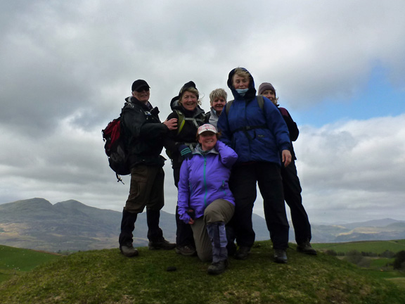 5.Llyn Trawsfynydd
3/4/14. On top of Tomen-y-mur with Manod Bach and Manod Mawr in the background on the left.
Keywords: Apr14 Sunday Catrin Williams