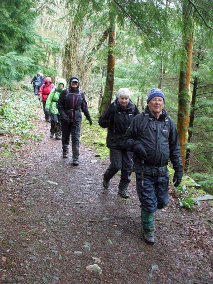 5.Betws y Coed to Capel Garmon
29/3/15. Descending. close to the River Conway between Gallt y Pandy and Dinas Mawr. Photo: Dafydd Williams.
Keywords: Mar15 Sunday Dafydd Williams