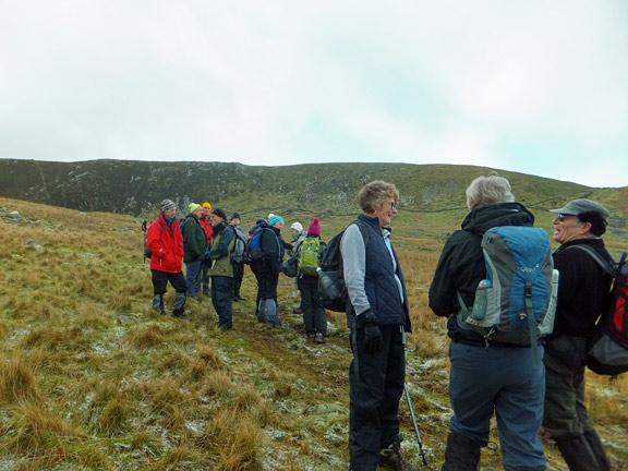 3.Moelfre Summit.
18/1/15. Taking a breather before ascending Moelfre. Photo: Diane Doughty.
Keywords: Jan15 Sunday Ian Spencer