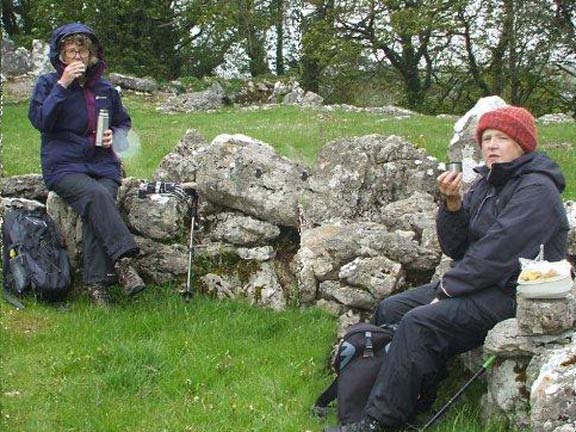 2.Moelfre
14/5/15. A quiet lunch amid the ruins of the ancient village c 400AD. Photo: Dafydd Williams.
Keywords: May15 Thursday Dafydd Williams