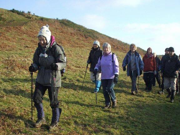 1.Mynytho to Abersoch
22/1/15. A lovel day but very slippery underfoot. Photo: Dafydd Williams.
Keywords: Jan15 Thursday Miriam Heald