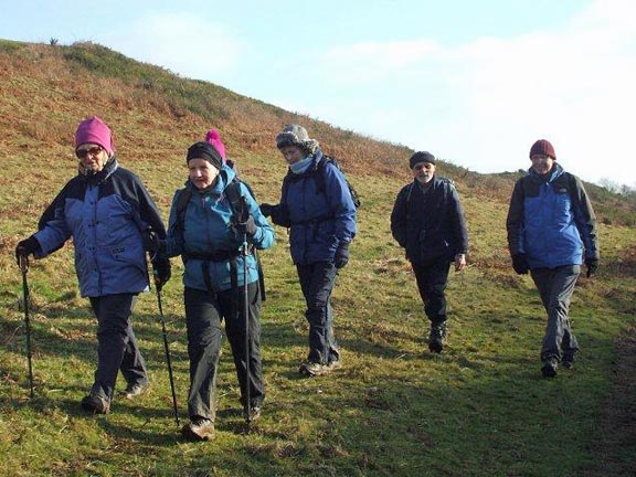 3.Mynytho to Abersoch
22/1/15. A lovel day but very slippery underfoot. Photo: Dafydd Williams.
Keywords: Jan15 Thursday Miriam Heald