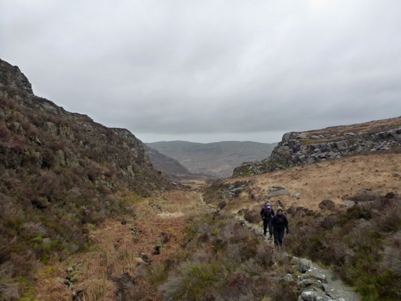 2.Rhinog Fawr
12/04/15. On the way up the Roman Steps we are sheltered from the strong wind. We have no idea what is to come.
Keywords: Apr15 Sunday Noel Davey