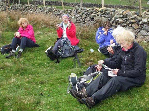 4. Y Fron
24/5/15. Ah lunch. Photo: Dafydd Williams.
Keywords: May15 Sunday Kath Spencer