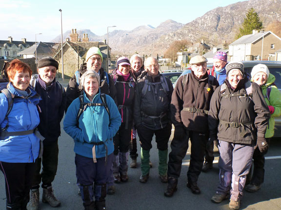 1. Cwmorthin Six Lakes (Changed to Cwm Bowydd)
28/2/16. Because of the ground conditions it was decided to do the Cwm Bowydd walk and start it from the main car park in Blaenau Ffestiniog.
Keywords: Feb16 Sunday Nick White