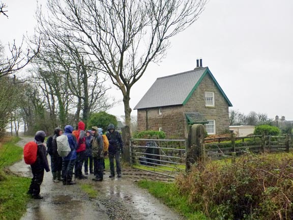 3. Dwyfor - Lon Goed
3/1/16.  Old railway employee's cottage alongside the rail track bed.
Keywords: Jan16 Sunday Dafydd Williams