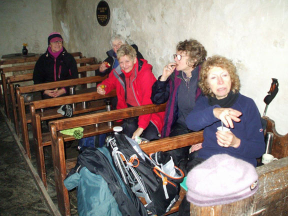 4.Llangelynin Old Church Conwy Valley
31/1/16. The remainder of the congregation. Photo: Dafydd H Williams.
Keywords: Jan16 Sunday Judith Thomas