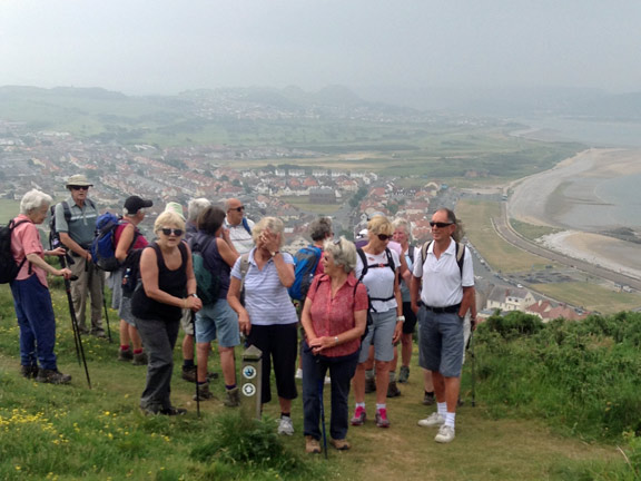 2.Great Orme, Llandudno
9/6/16. The rain storm is about to catch us. Photo: Ann White.
Keywords: Jun16 Thursday Miriam Heald