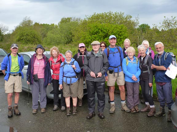 1.Llanllechid Circular
8/5/16. At the layby on the old A55 between Tal y Bont and Tan y Lon. The rain has just stopped and it is getting warm.
Keywords: May16 Sunday Dafydd Williams