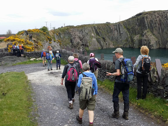 5.Llanllechid Circular
8/5/16. The flooded quarry at Bryn Hall. Photo: Roy Milnes
Keywords: May16 Sunday Dafydd Williams