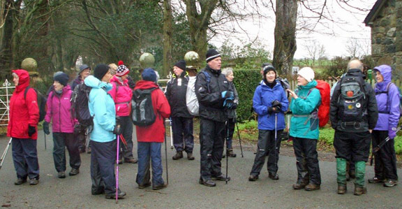 2.Llangybi
21/1/16. At the entrance of Glasfryn Estate house. Photo: Dafydd H Williams.
Keywords: Jan16 Thursday Kath Mair