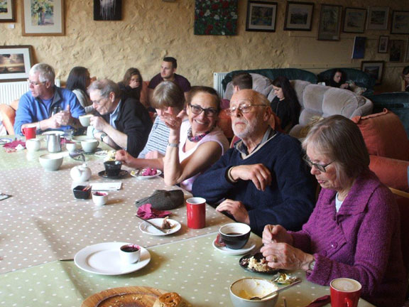 6.Mawddach Trail
14/4/16.  Afternoon tea at Caffi T H Roberts in Dolgellau. Photo: Dafydd Williams.
Keywords: Apr16 Thursday Nick white