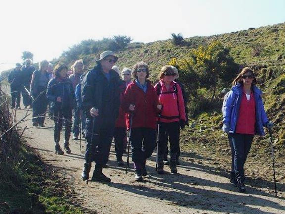 3.Nefyn Circular via Mynydd Nefyn
17/3/16. The second group close behind. Photo: Dafydd Williams.
Keywords: Mar16 Thursday Ian Spencer