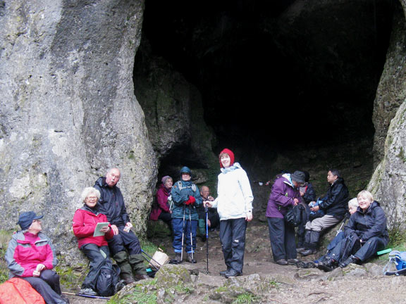 4.Holiday 2016 - The Peak District
2/4/16. One of the Dovedale caves makes a handy shelter. Photo: Nick & Ann White.
Keywords: Apr16 Week Ian Spencer