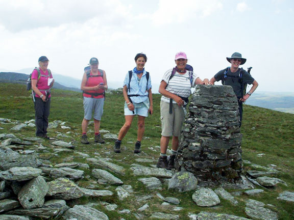 4.Moel Ysgyfarnogod & Foel Penolau
5/6/16. The top of Moel Ysgafarnogog. Photo: Dafydd Williams.
Keywords: Jun16 Sunday Hugh Evans
