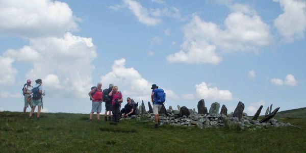 6.Moel Ysgyfarnogod & Foel Penolau
5/6/16. Bryn Cader Faner. Photo: Dafydd Williams.
Keywords: Jun16 Sunday Hugh Evans