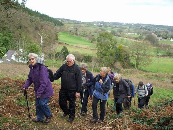 2.Beaumaris
2/2/17. The only steep bit of the walk close to the henllys Hall Golf Club. Photo: Dafydd Williams
Keywords: Feb17 Thursday John Enser