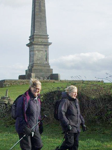 5.Beaumaris
2/2/17. Getting quiet windy and exposed as we passed the Bulkeley Monument. Photo: Dafydd Williams
Keywords: Feb17 Thursday John Enser