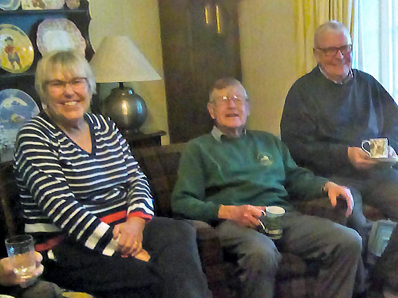 5.Chwilog
5/1/17. Tea & cake at Ian & Kath's. Apologies that there are more photographs of eating than there are of walking. Photo: Tecwyn Williams.
Keywords: Jan17 Thursday Kath Spencer