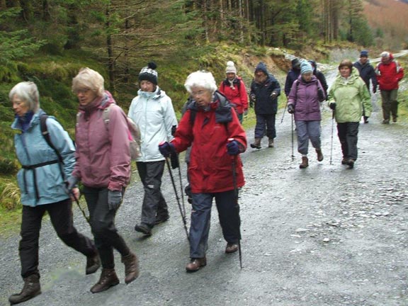 3.Dolwyddelan
16/3/17. Exactly half of the 24 walkers in view. Photo: Dafydd Williams.
Keywords: Mar17 Thursday Dafydd Williams