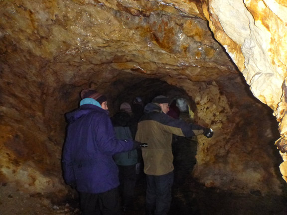 6.Foel Fawr, Graig Wen and gold mine
29/1/17. Inside the gold mine.
Keywords: Jan17 Sunday Roy Milnes