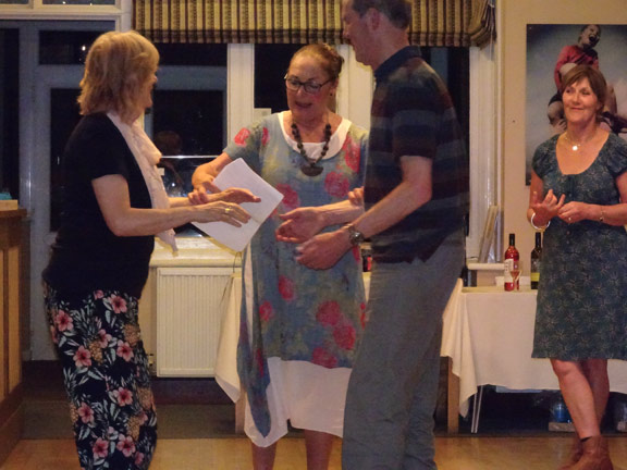 26.Isle of Wight Spring Holiday
3/5/17. Jude and Heather, our callers for the Dawnsio Gwerin evening sorting out a couple of dancers. Photo: Ann White.
Keywords: May17 Week Hugh Evans