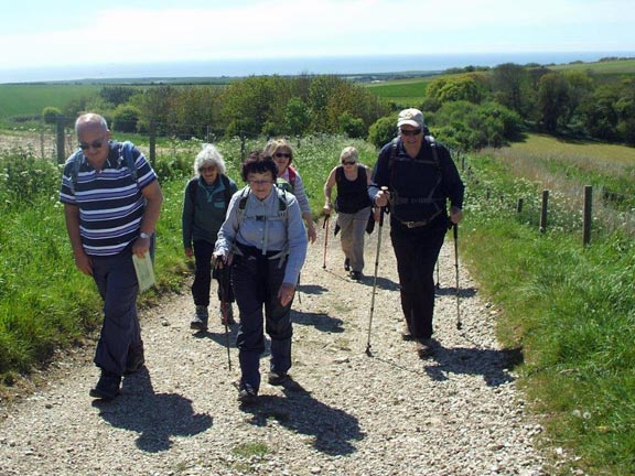 20.Isle of Wight Spring Holiday
2/5/17. The point at which the B walkers met up with the A walkers. Photo: Dafydd Williams
Keywords: May17 Week Hugh Evans