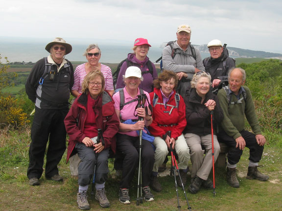 38.Isle of Wight Spring Holiday
5/5/17. The Calbourne to Freshwater Bay walk. The B walkers. Photo: Nick White.
Keywords: May17 Week Hugh Evans