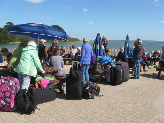 1.Isle of Wight Spring Holiday
29/4/17. At Lymington Port. Waiting for the 4pm ferry in the warm sunshine. Photo: Nick White.
Keywords: Apr17 Week Hugh Evans