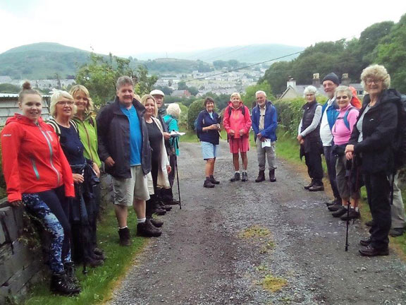 4.Moel y Ci
22/6/17. Three generations of the same family (the first three walkers on the left).  Photo: Tecwyn Williams.
Keywords: Jun17 Thursday Pat Housecroft Sue Tovey