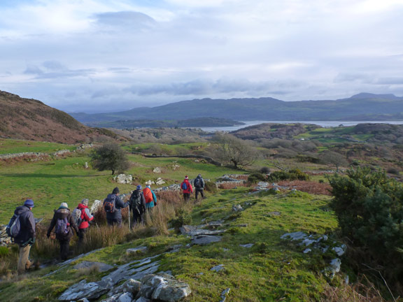 5.Moel y Gest
1/1/17. After lunch we get down to the Post Road south of the moel.
Keywords: Jan17 Sunday Tecwyn Williams