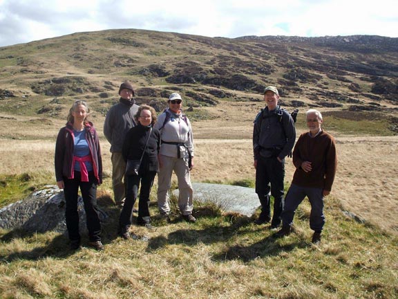 7.Carnedd y Cribau
23/4/17. The memorial plaque close to the site of the air crash where on the night of January 10th 1952 an Aer Lingus flight from London to Dublin came down with the loss of all 23 on board. Photo: Dafydd Williams.
Keywords: Apr17 Sunday Dafydd Williams