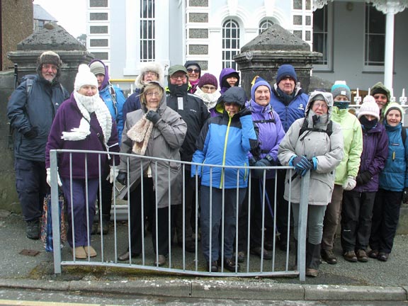 AGM & Criccieth-Pentrefelin
1/3/18. Following the AGM in the chapel behind, members take on the Beast from the East. Photo: Dafydd Williams.
Keywords: Mar18 Thursday Dafydd Williams