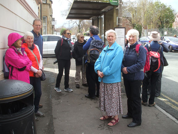 19.Exmoor Spring Holiday
16/4/18. In Minehead, waiting (some time) for the bus to Dunster and Dunster Castle. It was Butlins changeover day which rather packed the local transport. Photo: Dafydd Williams.
Keywords: Apr18 week Hugh Evans