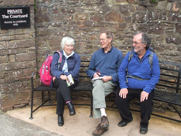 27.Exmoor Spring Holiday
16/4/18. Outside Dunster Castle. Mentally preparing for the trip back to Holnicote. An excellent time was had by all. Photo: Dafydd Williams.
Keywords: Apr18 week Hugh Evans