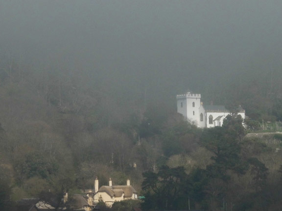 18.Exmoor Spring Holiday
15/4/18. A misty Selworthy Church and shop, from Holnicote House. Photo: Gwynfor Jones
Keywords: Apr18 week Hugh Evans