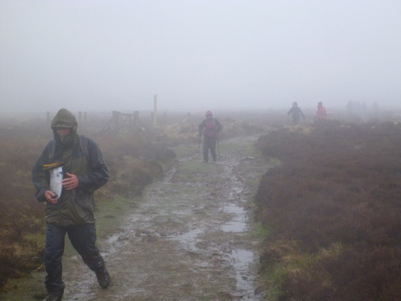 33.Exmoor Spring Holiday
17/4/18. Conditions still pretty awful on the way down from the beacon. Photo: Hugh Evans.
Keywords: Apr18 week Hugh Evans
