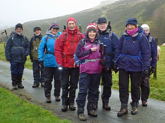 1.Llanuwchllyn
28/1/18.  Close to the start near Cefn-Gwyn.
Keywords: Jan18 Sunday Hugh Evans