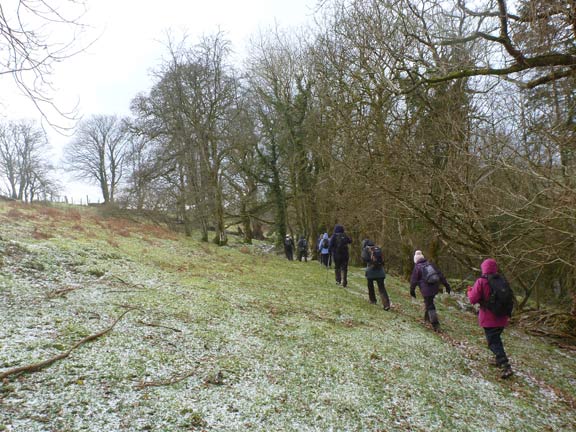 7.Llanystumdwy
11/2/18. The hail storm over, for the time being we go on our way alongside the Afon Dwyfach.
Keywords: Feb18 Sunday Dafydd Williams jean Norton