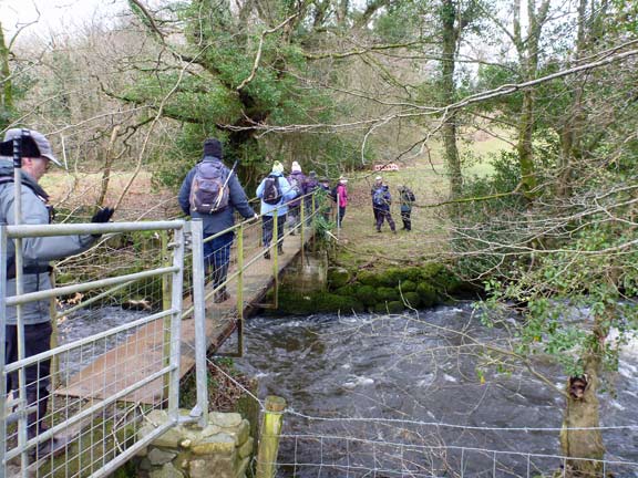 2.Llanystumdwy
11/2/18. Crossing the Afon Dwyfach near Glyn-Dwyfach.
Keywords: Feb18 Sunday Dafydd Williams jean Norton